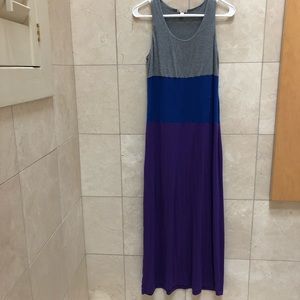 Gap colorblock Maxi sleeveless dress